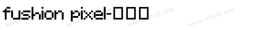fushion pixel字体转换